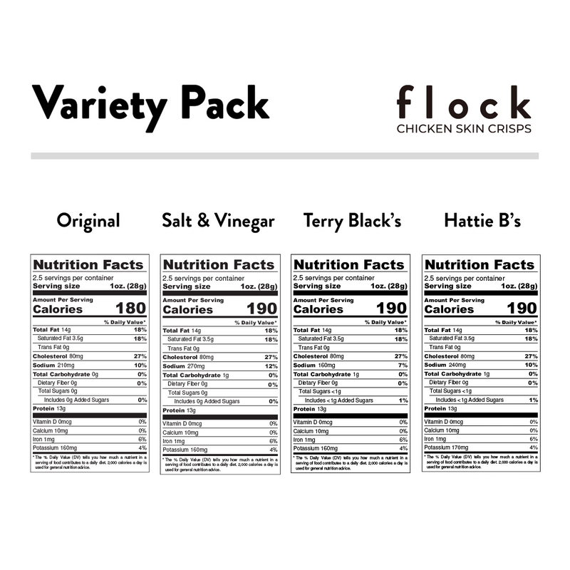Flock XL Variety 4-Pack (2.5 OZ Bags)