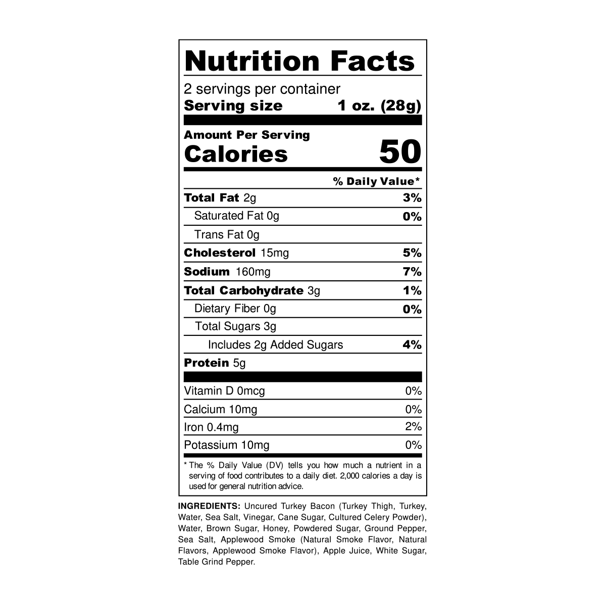 Applewood Turkey Bacon Jerky