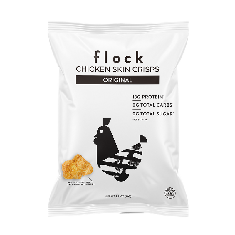 XL Flock Chicken Skin Crisps (2.5 OZ Bags)